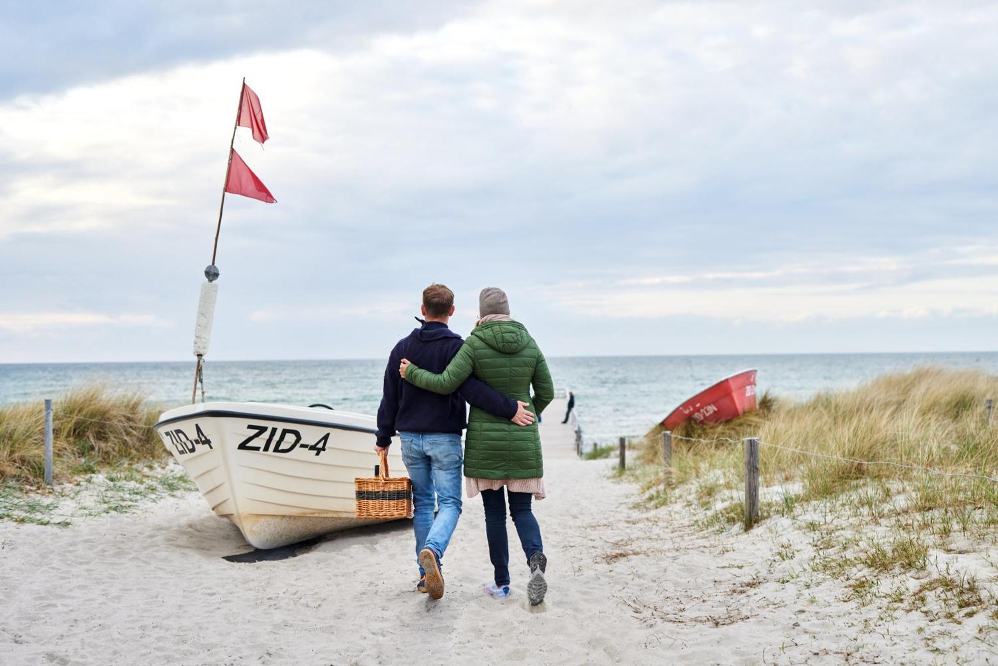 Strandhotel Zingst Exteriér fotografie The beach at the Baltic Sea